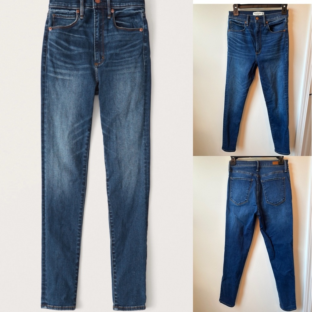Abercrombie & Fitch Super Skinny High Rise Jeans, size 28 (6) short